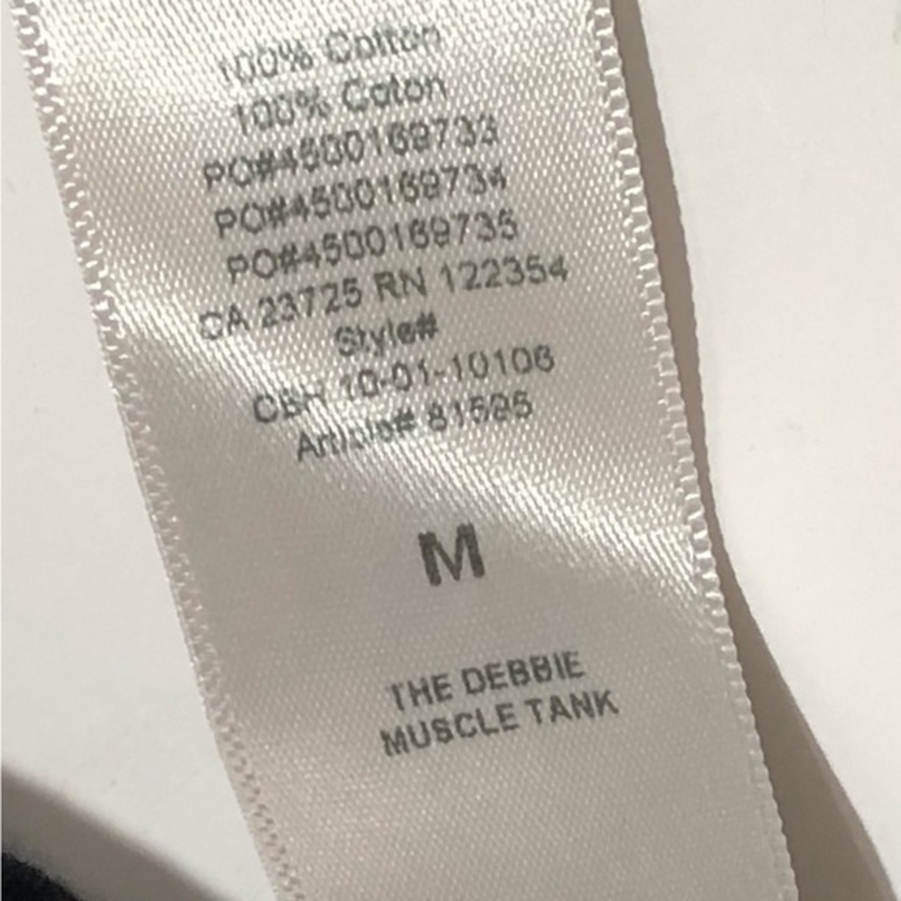 Denim Forum Black Muscle Tank - Picture 7 of 8